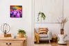 Coloray Uhr auf Leinwand 30x30 cm Wand Uhr Dekoration Produktbild-Vorschau 3