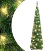 vidaXL Pop-Up vianočný stromček umelý 50 LED diód zelená Náhľad obrázku produktu 8