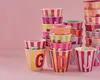 Rice Becher - ROSA/PINK/BLAU - Buchstabe V Produktbild-Vorschau 3