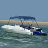 vidaXL Bimini Top 3-Bow Blau 183x140x137 cm Náhľad obrázku produktu 1