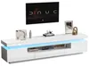 Support TV 175x38x45 cm, 2 meubles bas, 1 tiroir, éclairage Voir les images du produit 10