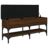 Schuhbank Braun Eichen-Optik 102x32x45 cm Holzwerkstoff Produktbild-Vorschau 5