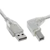 InLine USB 2.0 Kabel, A an B rechts abgewinkelt, Produktbild-Vorschau 1
