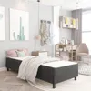 vidaXL Boxspring Bedstead Grey Fabric 90x200 cm Náhľad obrázku produktu 1