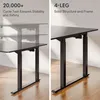 SANODESK 180*110cm Höhenverstellbarer Schreibtisch 4-Beinen Produktbild-Vorschau 3
