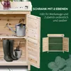 Outsunny Gartenschrank Holz Geräteschrank Schrank mit 2 Produktbild-Vorschau 4