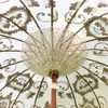 Sonnenschirm Bali Schirm 180 cm Weiß, Gold Bemalung Produktbild-Vorschau 3
