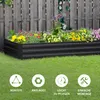 Outsunny Hochbeet aus Stahl, 241 x 90,5 x 30 cm Produktbild-Vorschau 6