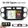 Autoradio CarPlay android auto GPS Navi für VW Tiguan 5N Produktbild-Vorschau 2