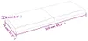 vidaXL Waschtischplatte Hellbraun 140x50x(2-6) cm Produktbild-Vorschau 8