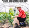 Gartenhocker mit Rollen, praktischer Gartenhocker mit Produktbild-Vorschau 6