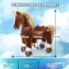 PonyCycle Modèle Y Poney à roulettes marron pour enfants de Voir les images du produit 8