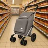 Einkaufstrolley Einkaufswagen Einkaufstasche faltbar 44 L Produktbild-Vorschau 5
