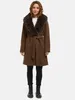 Tazzio Damen Wintermantel F811 (Braun, S) Produktbild-Vorschau 2