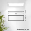 Panneau LED de Salle de bain, blanc, rectangulaire, 58x20cm Voir les images du produit 5