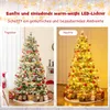 COSTWAY 190 cm albero di Natale artificiale con luci e Anteprima dell’immagine prodotto 2