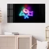 DEQORI Glasbild Echtglas 100x50 cm 'Neon Gaming Symbole' Produktbild-Vorschau 4