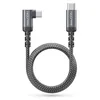 deleyCON 1,5m USB-C Kabel 90° 60W USB-C auf USB-C gewinkelt Produktbild-Vorschau 3