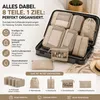 Set di 8 organizer da valigia con beauty case – Borse e Anteprima dell’immagine prodotto 4
