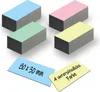 32x Magnetstreifen Bunt 8x3cm Magnetschilder beschreibbar Produktbild-Vorschau 1