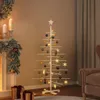 vidaXL Arbre de Noël en bois à décorer 150 cm Pin massif Voir les images du produit 2