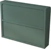 Wandschrank 90x20x70 cm Dunkelgruen 3-tueriger Glas + Produktbild-Vorschau 10