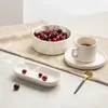 HOMLA FAMELIO ovale Platte weiß 16 cm Produktbild-Vorschau 5
