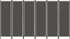 vidaXL 6-tlg. Raumteiler Anthrazit 300x180 cm Produktbild-Vorschau 7
