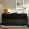 Komoda ProximaX w kolorze czarnym z połyskiem, 160 cm, z Podgląd zdjęcia produktu 3