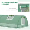 Serre de jardin tunnel 5 fenšºtres enroulables bache PE 140 Voir les images du produit 7