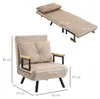 HOMCOM Schlafsofa, Klappbett mit Bettfunktion, Relaxsessel Produktbild-Vorschau 7