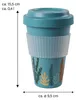 AWAVE®  Kaffeebecher To Go 400 ml rPET | Türkis Produktbild-Vorschau 3