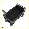 Poussette de plage avec capote, remorque, 100kg, noire, Voir les images du produit 6