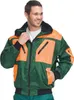 A man wearing a green and orange pilot jacket. Náhľad obrázku produktu