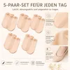 5 Paar Zehensocken Damen, Halbsohlen Unsichtbare Füßlinge Produktbild-Vorschau 5