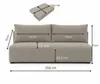 Sofa Sofello LUNO boucle z funkcją spania Beżowa - Podgląd zdjęcia produktu 8