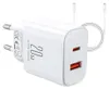 Joyroom Wandladegerät 20 W USB-C / USB-A Ladegerät Weiß + Produktbild-Vorschau 23