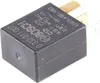 A black Bosch relay with gold-colored pins against a white background. Produktbild-Vorschau