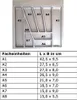Besteckeinsatz UNIVERSAL60 mit 9-Facheinteilung (B 501-540 Produktbild-Vorschau 2