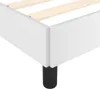 vidaXL Bettgestell Weiß 160x200 cm Kunstleder Produktbild-Vorschau 6