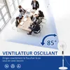 HOMCOM Ventilateur sur pied puissant 50 W, ventilateur Voir les images du produit 8