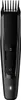 A black electric beard trimmer is shown from the front against a white background. Produktbild-Vorschau