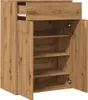 vidaXL Botník Artisan dub 60x35x84 cm Materiál na báze Náhľad obrázku produktu 5