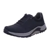 A single blue men's shoe with gray accents and a gray sole, shown from the side against a white background. Produktbild-Vorschau