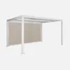 sweeek - Pergola mit Lamellendach Palace 3x4m + Markise 4m Produktbild-Vorschau 1