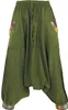 Pluderhose, Aladinhose Nepali - Olivgrün, Damen, Baumwolle, Produktbild-Vorschau 1
