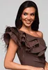 Ombre   asymmetrisches Abendkleid Kimme braun S Produktbild-Vorschau 2
