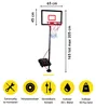 Dunlop Basketbalset - Basketbalring met Basketbalnet voor Productafbeelding-voorbeeld 2