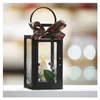LED Deko – Weihnachtslaterne mit Kerze, schwarz, 20 cm, 3x AAA, Innen, Vintage Produktbild-Vorschau