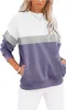 ASKSA Damen Pullover Rundhals Langarm Sweatshirt Casual Produktbild-Vorschau 1